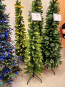 Árvore de Natal Slim Barcelona 1,80m 260 Galhos 100 LEDs Warm