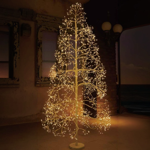 Árvore de Natal LED com Ramos de Bétula Brancos Luminosos