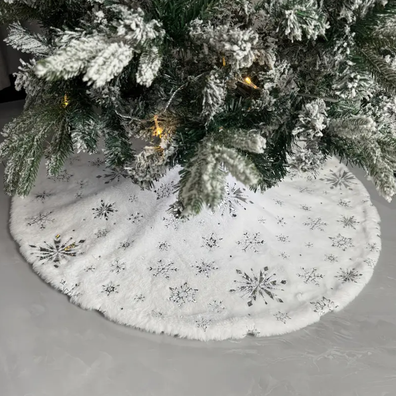 Saia de Árvore de Natal Luxuosa para o Ano Novo 2025 - Base Elegante