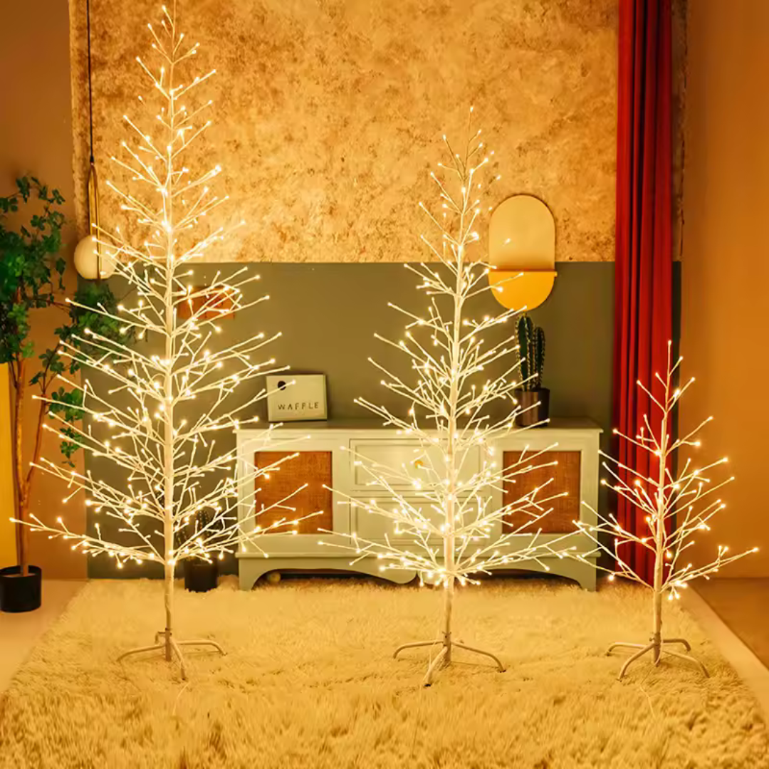 Árvore de Natal Encantadora com LEDs Warm – A Adição Ideal para Seu Natal Mágico