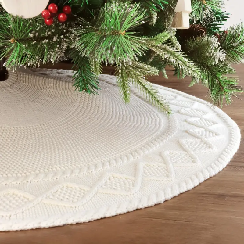 Saia de Árvore de Natal Tricotada Elegante 62, 72 e 82cm