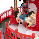 Decoração Natal Carrossel Animado Musical Giratório - Vermelho