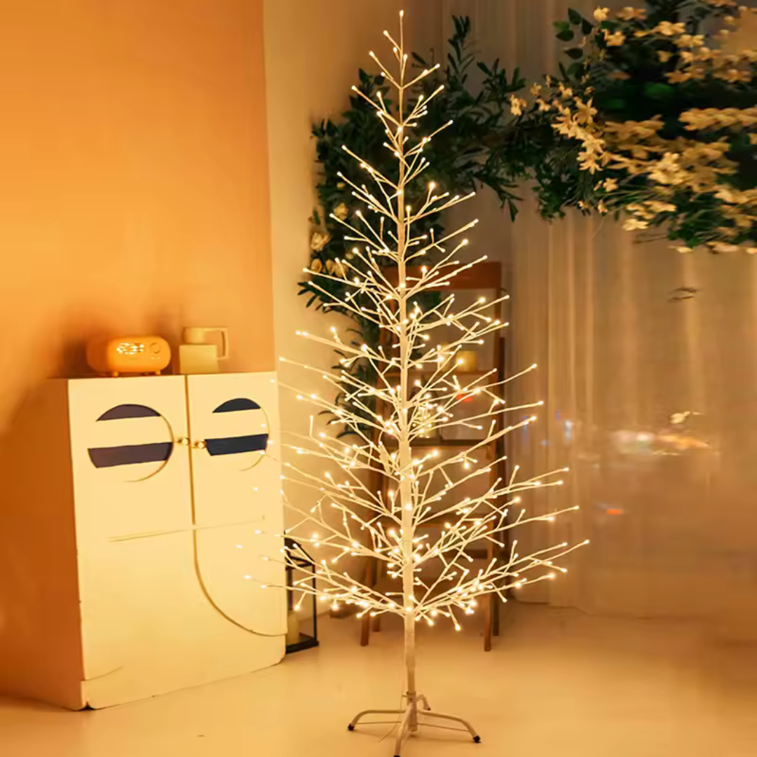 Árvore de Natal Encantadora com LEDs Warm – A Adição Ideal para Seu Natal Mágico