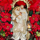 Guirlanda da Sagrada Família com LED – 65cm Vermelho