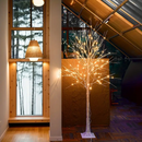 Árvore de Natal LED com Ramos de Bétula Brancos Luminosos