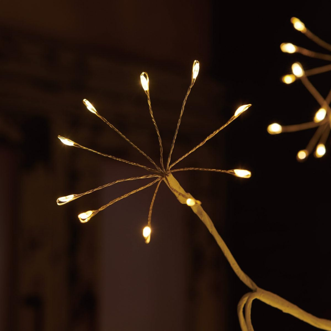 Árvore de Natal Bétula de 180cm com Luzes LED Quente e Fria ✨