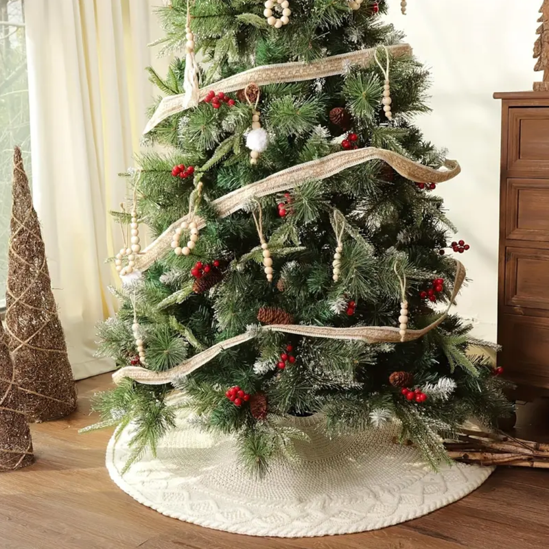 Saia de Árvore de Natal Tricotada Elegante 62, 72 e 82cm