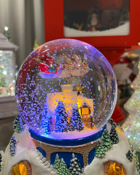 Globo de Neve de Natal com Trem Animado - Único EXCLUSIVO