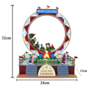 Enfeite Roda Gigante Natalino Natal Papai Noel Led Musical