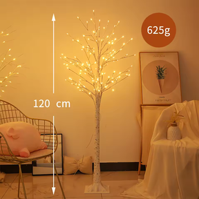 Árvore de Bétula LED Brilhante - Toque Mágico para sua Decoração e Eventos