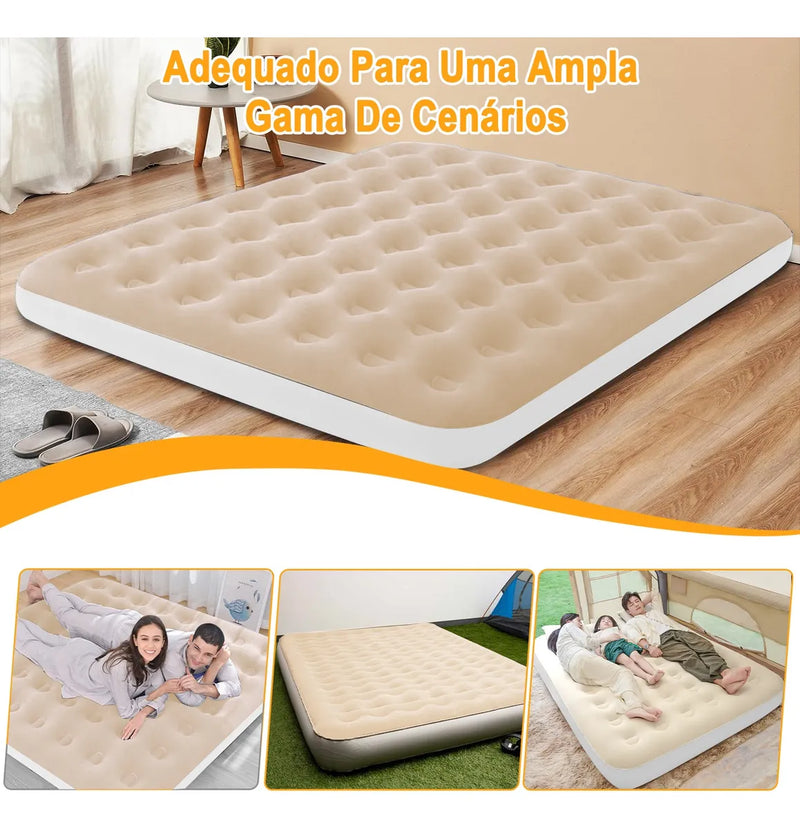 Colchão Inflável Queen com 2 Travesseiro