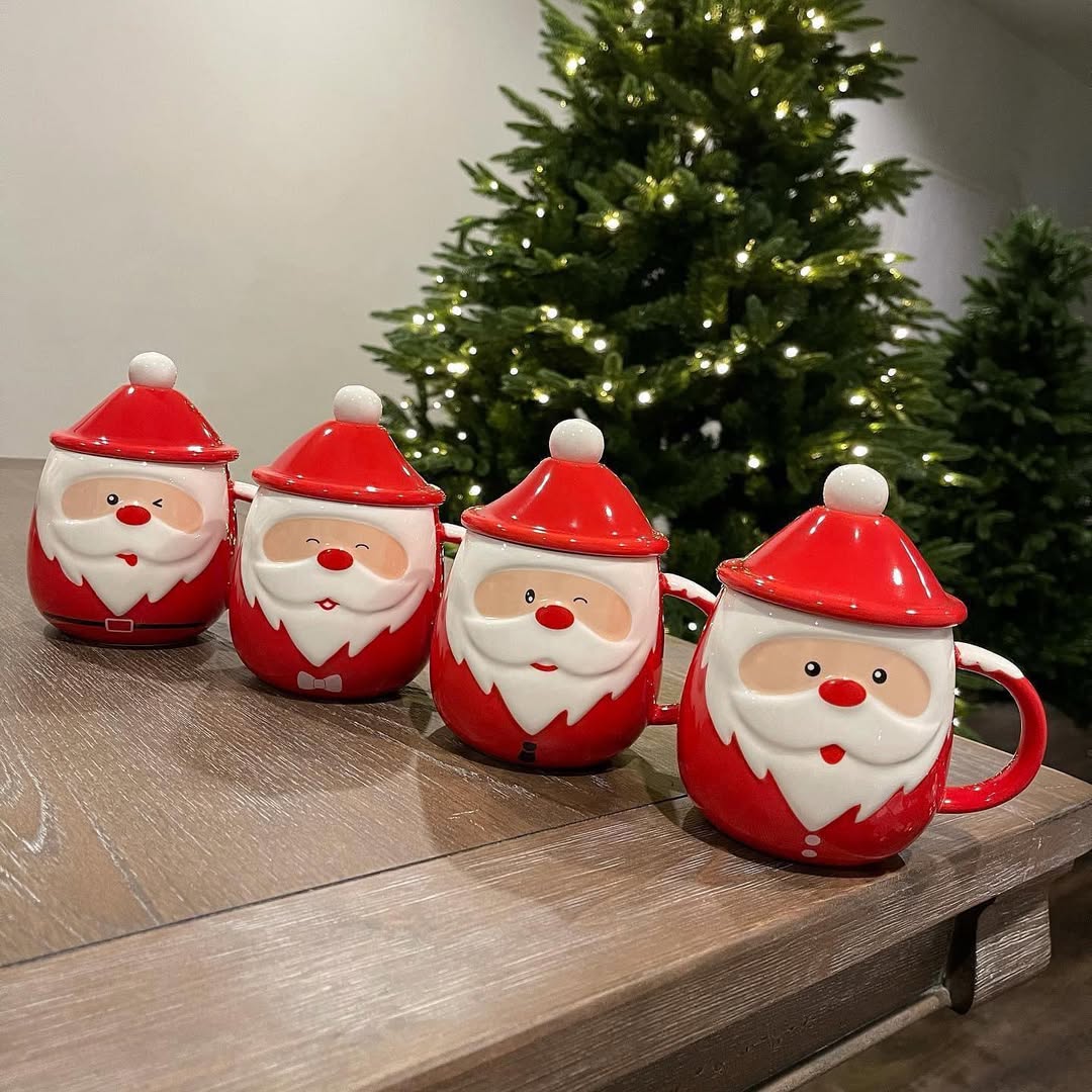 Caneca Noel com Tampa e Colher