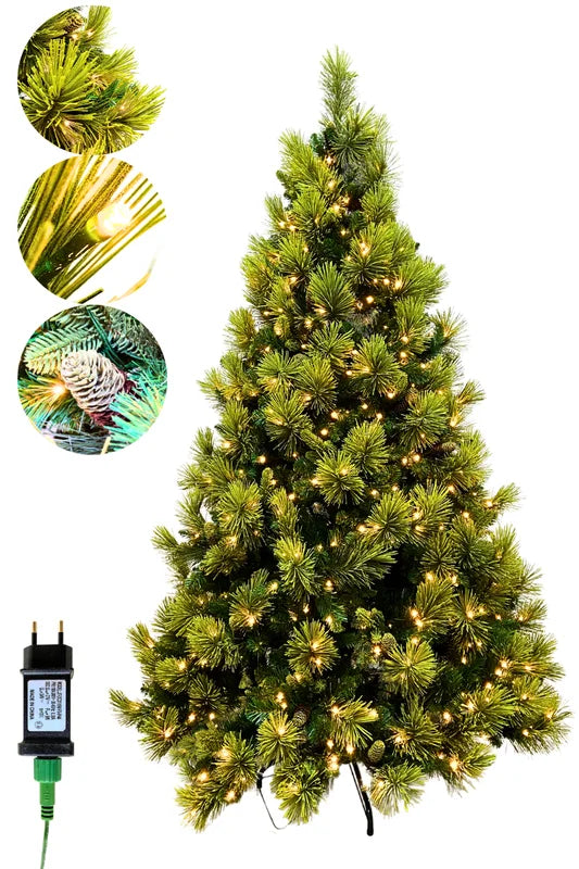 Árvore Pinheiro Colorado 2,10m • 1147 Galhos • 300 LEDs Warm Bivolt