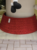 Saia Rígida Trançada Vermelha 67cm para Árvore de Natal