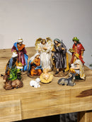 Presépio em Resina Colorido • 11 Peças • 18,5cm