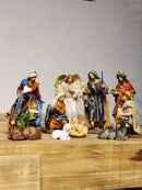 Presépio em Resina Colorido • 11 Peças • 18,5cm