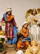 Presépio em Resina Colorido • 11 Peças • 18,5cm