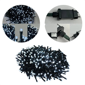 Pisca Festão 1000 LEDs Quentes com Estrobo Branco Frio - 50m/80m, Bivolt, Uso Interno e Externo