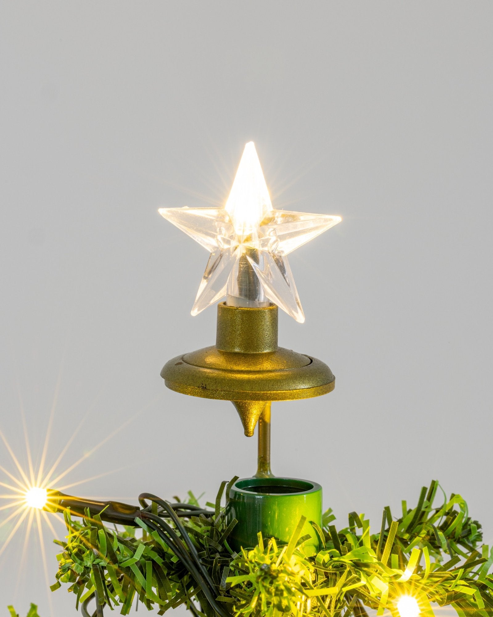 Árvore de Natal Mini com Base de Guarda-Chuva com Neve, Música 65x75