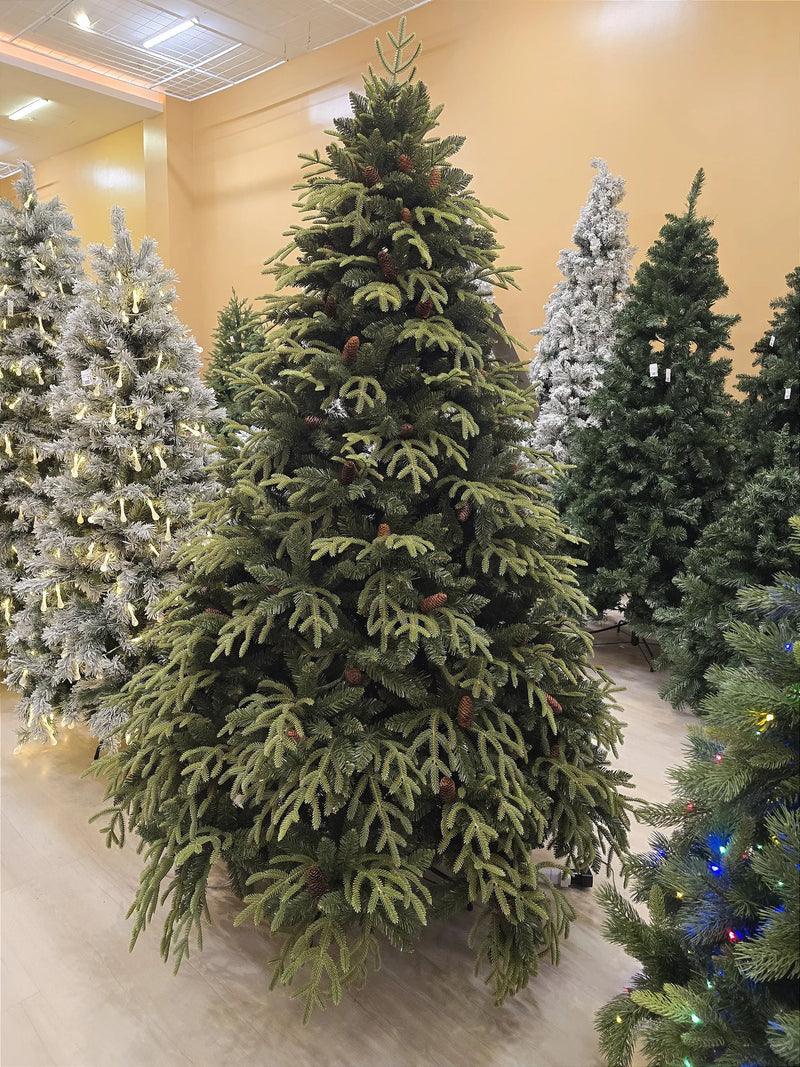 Árvore de Natal Pinheiro Super Realista Santorini 2,10m 4428 Galhos – Pré-Venda 2025
